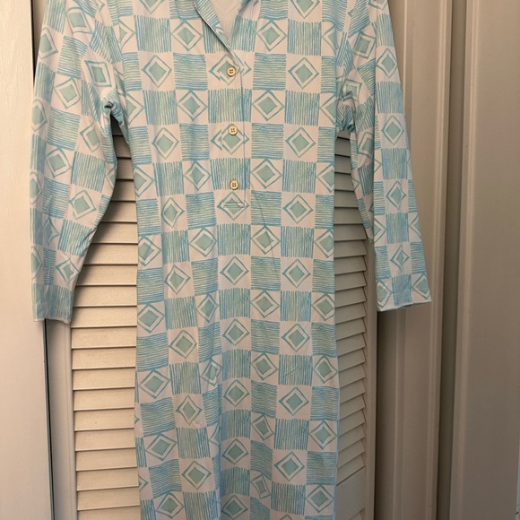 Geometric Patterned Robe with Belt - Picture 4 of 4